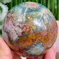 Ocean Sea Jasper Sphere Healing Crystal Ball 592g 76mm