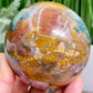 Ocean Sea Jasper Sphere Healing Crystal Ball 592g 76mm