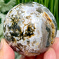 Ocean Sea Jasper Sphere Healing Crystal Ball 312g 62mm