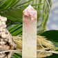 Pink Amethyst Flower Agate Quartz Tower Healing Crystal Generator 258g 129mm