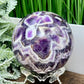 Chevron Dream Amethyst Purple Sphere Healing Crystal Ball 1386g 101mm