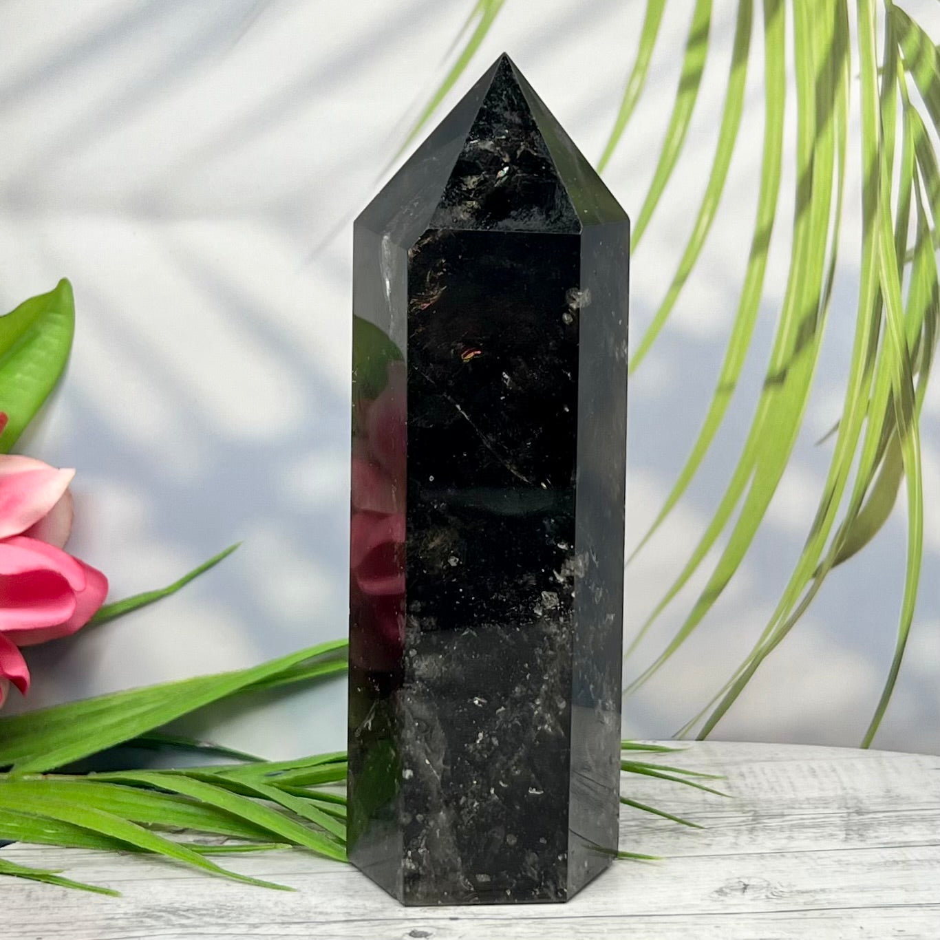 Smoky Quartz Tower Crystal Gemerator Rainbows 1071g 185mm