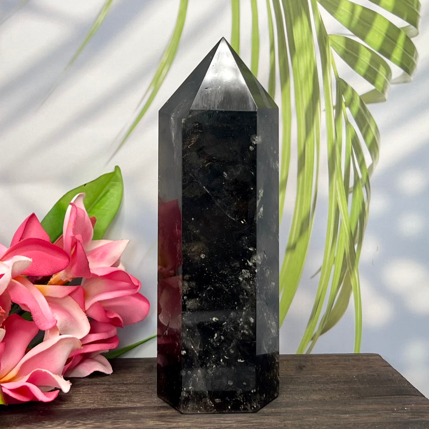 Smoky Quartz Tower Crystal Gemerator Rainbows 1071g 185mm