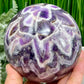 Chevron Dream Amethyst Purple Sphere Healing Crystal Ball 1386g 101mm