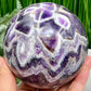 Chevron Dream Amethyst Purple Sphere Healing Crystal Ball 1386g 101mm