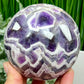 Chevron Dream Amethyst Sphere Healing Crystal Ball 1183g 95mm