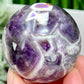 Chevron Dream Amethyst Sphere Healing Crystal Ball 248g 57mm