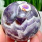 Chevron Dream Amethyst Sphere Healing Crystal Ball 248g 57mm