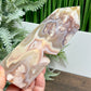 Flower Agate Tower Healing Crystal Generator 467g 147mm