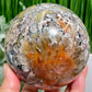 Mosaic Chalcedony Quartz Sphere RARE Large Crystal Ball 1078g 94mm