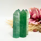 Green Fluorite Points Towers Translucent Crystal Generators