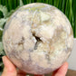 Flower Agate Sphere Healing Crystal Ball 1994g 114mm