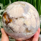 Flower Agate Sphere Healing Crystal Ball 1994g 114mm