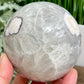 Pink Blue Flower Agate Quartz Sphere Crystal Ball 948g 88mm