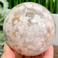 Flower Agate Sphere Healing Crystal Ball 676g 79mm