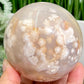 Flower Agate Sphere Healing Crystal Ball 676g 79mm