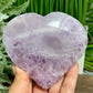 Amethyst Heart with Stand Healing Crystal Carving 392g