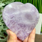 Amethyst Heart with Stand Healing Crystal Carving 392g