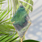 Rainbow Fluorite Diamond Rhombus on Stand Healing Crystal Home Decoration