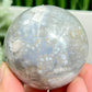 Flower Agate With Quartz Sphere Healing Crystal Ball 224g 55mm