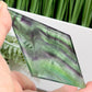 Rainbow Fluorite Diamond Rhombus on Stand Healing Crystal Home Decoration