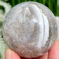 Flower Agate With Quartz Sphere Healing Crystal Ball 224g 55mm