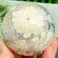 Flower Agate Sphere Healing Crystal Ball 325g 62mm