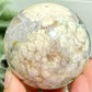 Flower Agate Sphere Healing Crystal Ball 325g 62mm