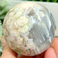 Flower Agate Sphere Healing Crystal Ball 325g 62mm