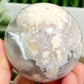 Flower Agate Sphere Healing Crystal Ball 325g 62mm