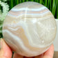 Agate Quartz Sphere Healing Crystal Ball 664g 78mm