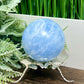 Blue Calcite Sphere Healing Crystal Ball 502g 71mm