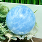 Blue Calcite Sphere Healing Crystal Ball 502g 71mm