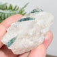 Blue Tourmaline Indicolite Quartz Specimen from Brazil Green Natural Crystal 34g