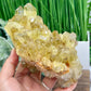 Smoky Citrine Cluster With Stand Raw Crystal Specimen 1130g