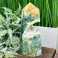 Moss Agate Tower Healing Crystal Generator 1354g 199mm