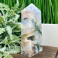 Multicoloured Moss Agate Blue Tower High Quality Crystal Generator 1132g 174mm