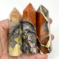 Mosaic Chalcedony Quartz Rare Points Towers Crystal Generators