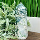 Moss Agate Tower Healing Crystal Generator 1170g 181mm