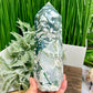 Moss Agate Tower Healing Crystal Generator 1170g 181mm