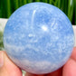 Blue Calcite Sphere Healing Crystal Ball 292g 58mm