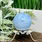 Blue Calcite Sphere Healing Crystal Ball 416g 66mm