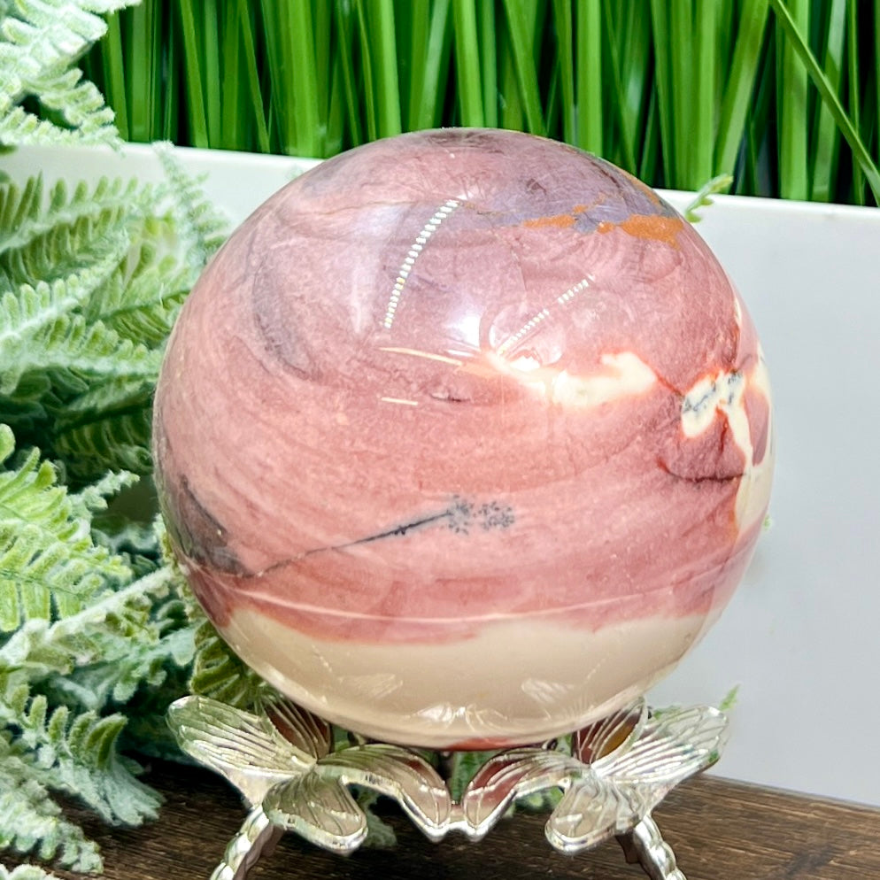 Mookaite Jasper Sphere Australian Gemstone Crystal Ball 758g 83mm