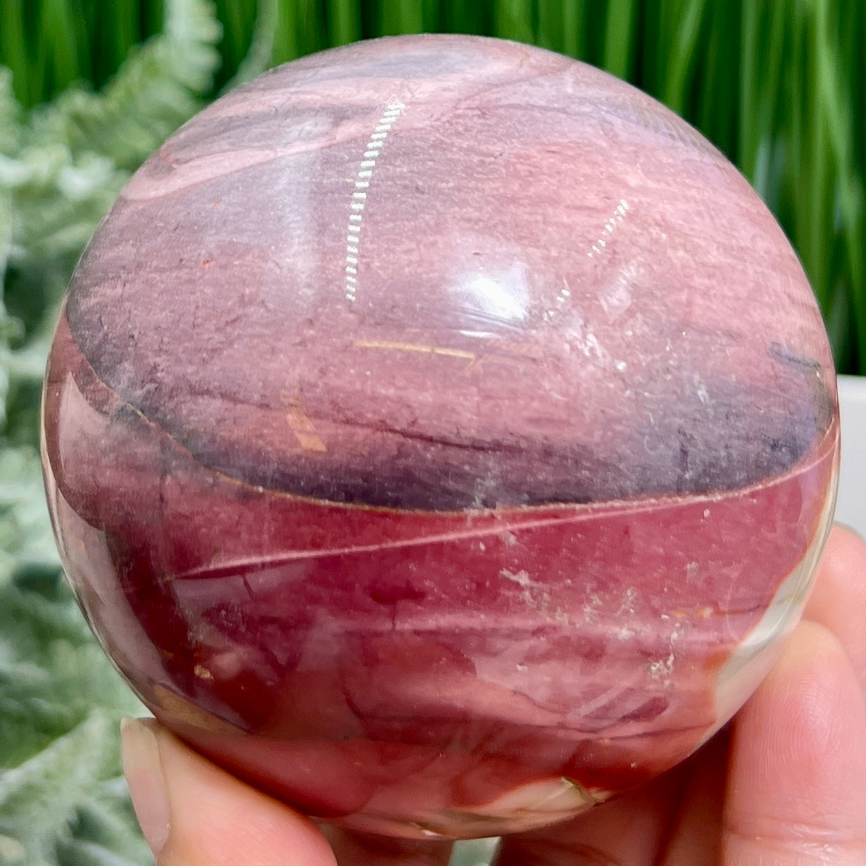 Mookaite Jasper Sphere Australian Gemstone Crystal Ball 758g 83mm