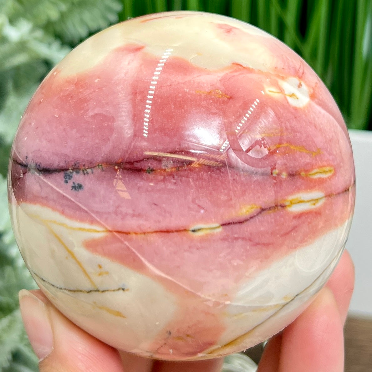 Mookaite Jasper Sphere Australian Gemstone Crystal Ball 642g 79mm