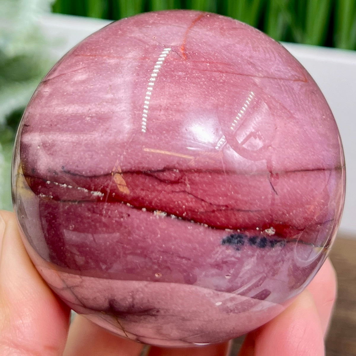 Mookaite Jasper Sphere Australian Gemstone Crystal Ball 402g 67mm