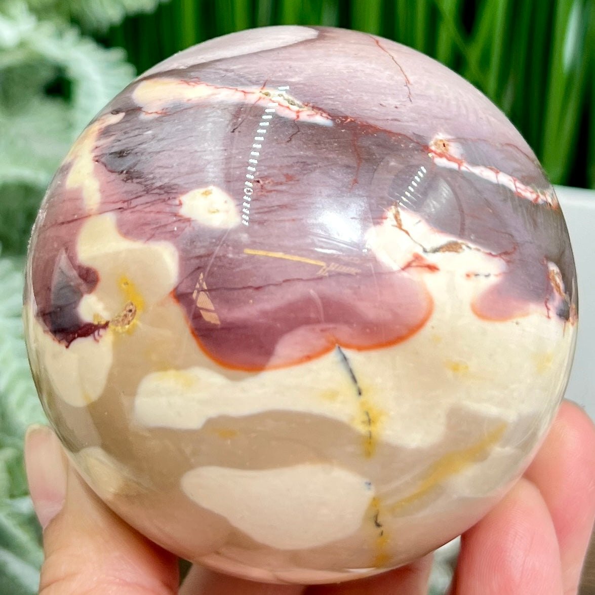 Mookaite Jasper Sphere Australian Gemstone Crystal Ball 568g 75mm