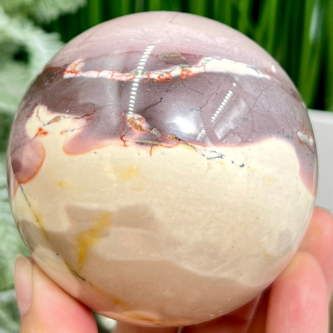 Mookaite Jasper Sphere Australian Gemstone Crystal Ball 568g 75mm