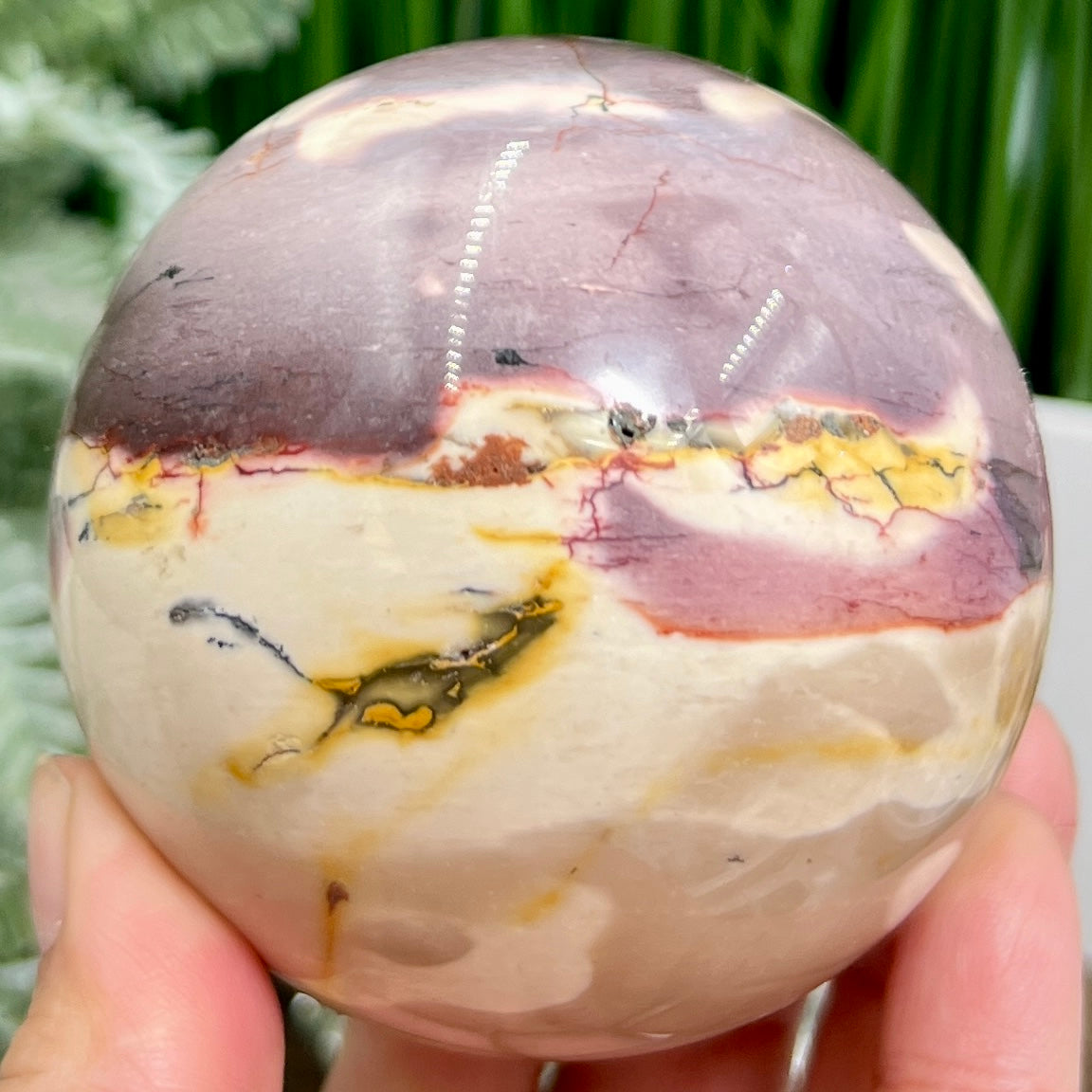 Mookaite Jasper Sphere Australian Gemstone Crystal Ball 568g 75mm