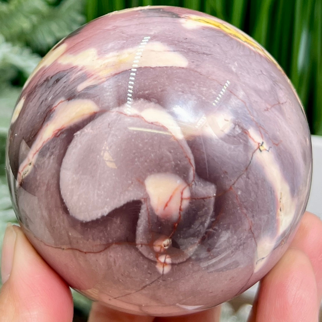 Mookaite Jasper Sphere Australian Gemstone Crystal Ball 568g 75mm